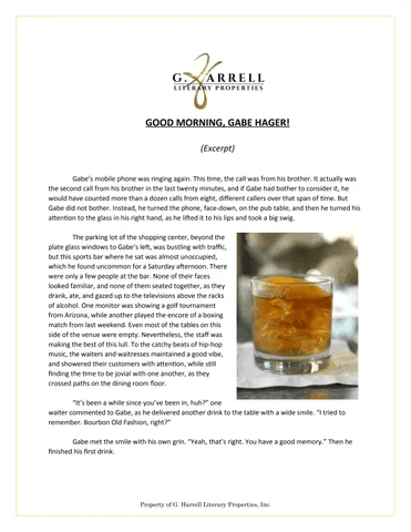 Good morning Gabe Hager!